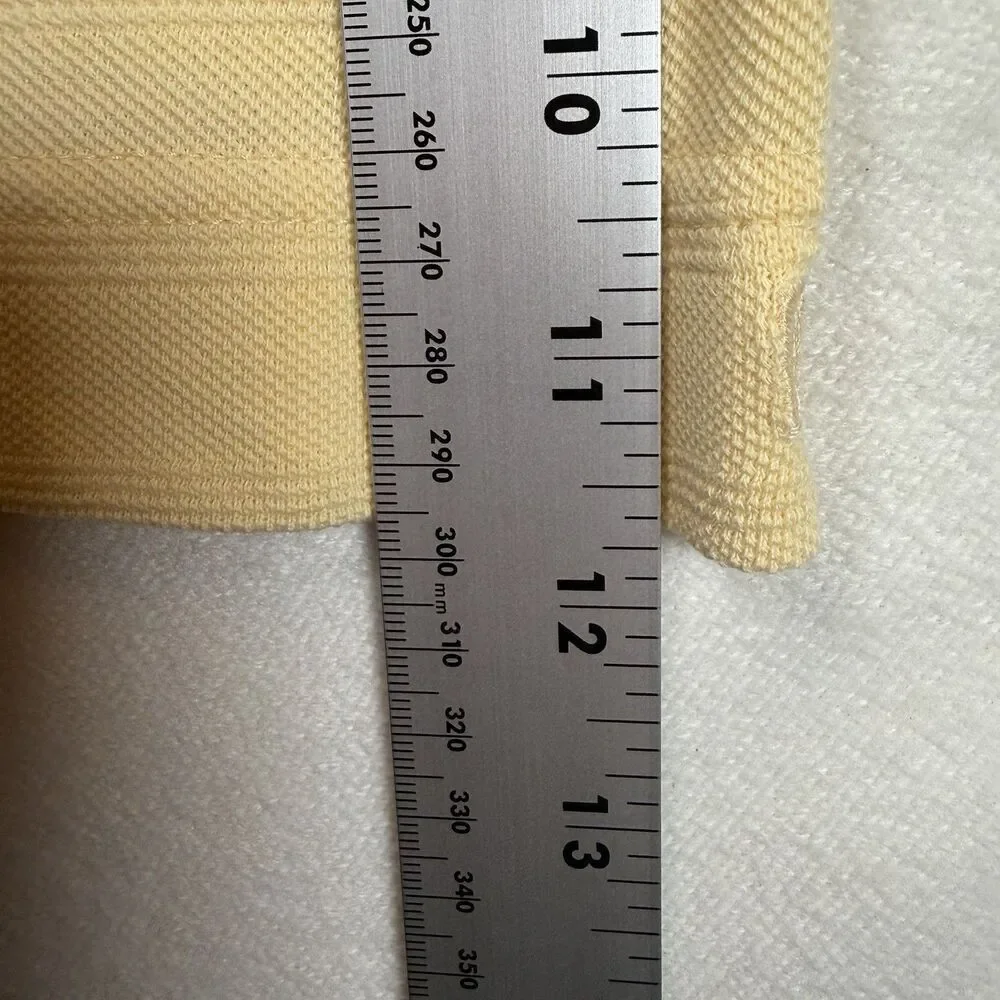 Cutter & Buck Polo Shirt Mens XL Yellow Cotton Short Sleeve Golf Classic Fit